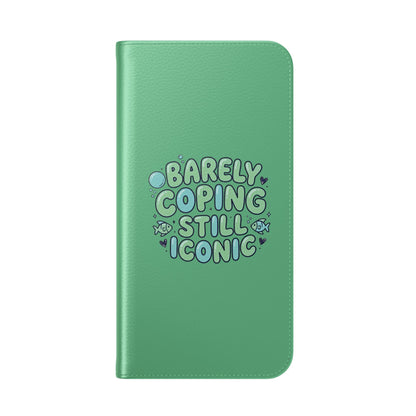 Barely Coping Still Iconic Flip Phone Wallet Case