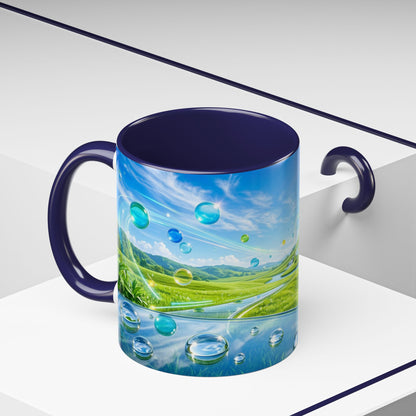 Ceramic Accent Frutiger Aero Mug — (11oz)