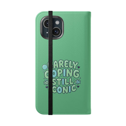 Barely Coping Still Iconic Flip Phone Wallet Case