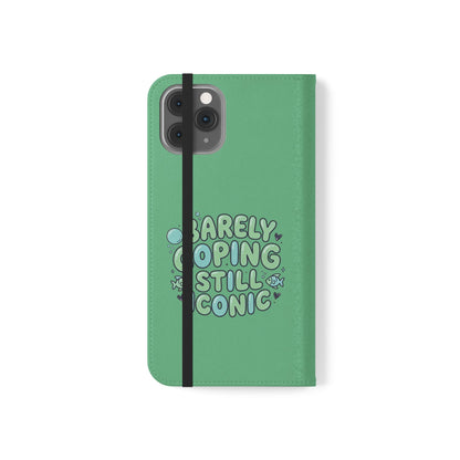 Barely Coping Still Iconic Flip Phone Wallet Case