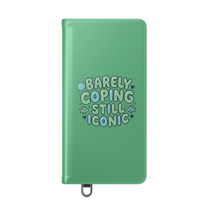 Barely Coping Still Iconic Flip Phone Wallet Case