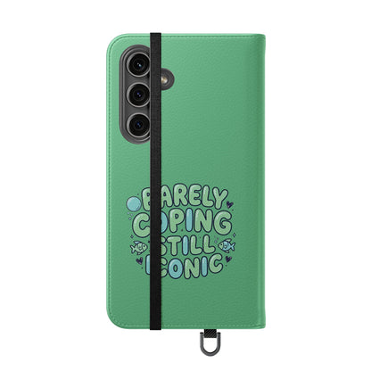 Barely Coping Still Iconic Flip Phone Wallet Case