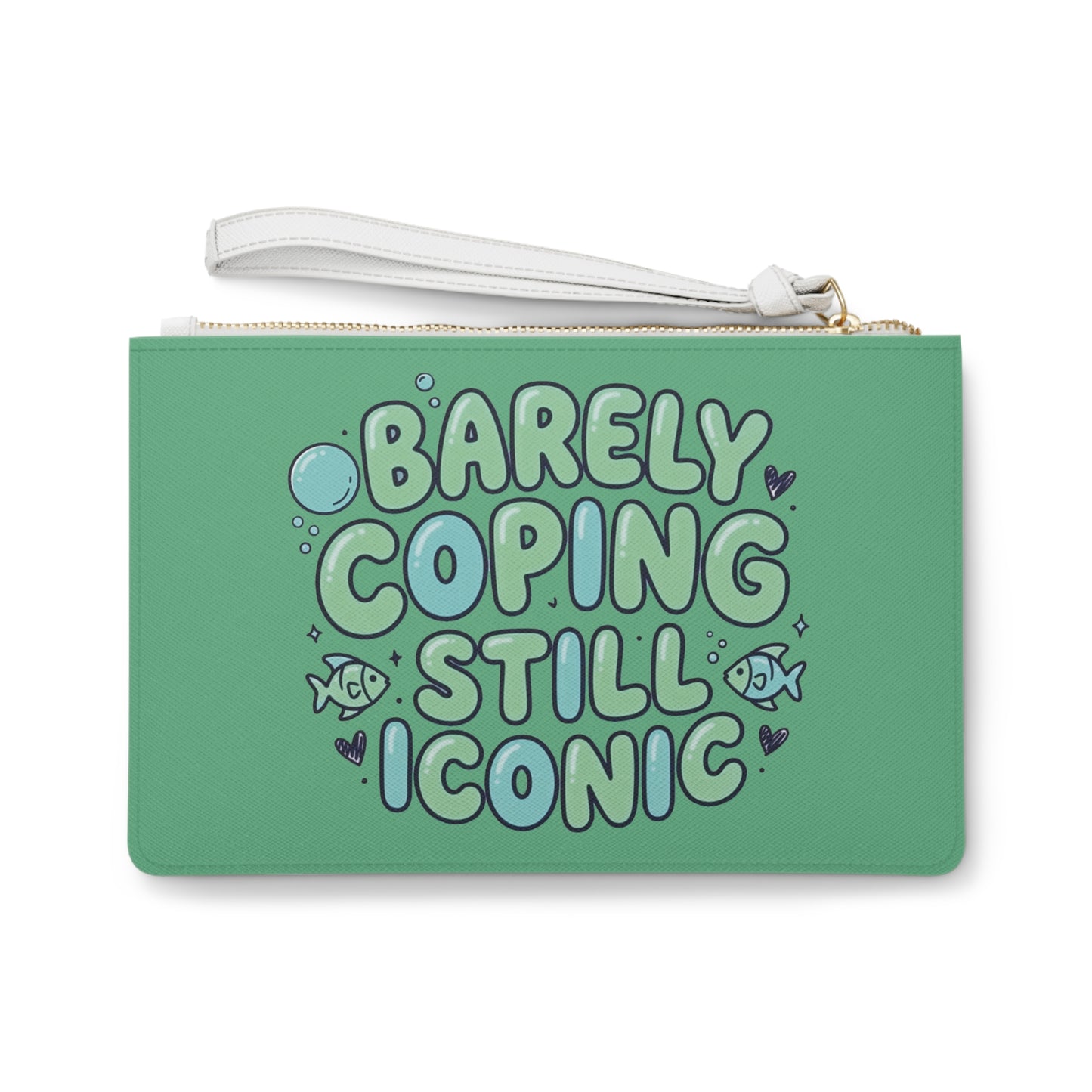 Barely Coping Still Iconic Clutch Bag
