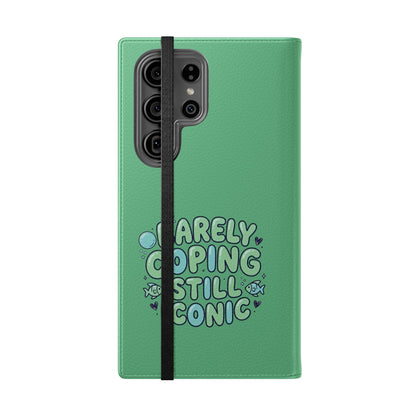 Barely Coping Still Iconic Flip Phone Wallet Case