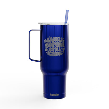 Barely Coping Still Iconic 40oz Engraved Insulated Tumbler