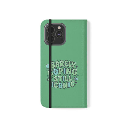 Barely Coping Still Iconic Flip Phone Wallet Case