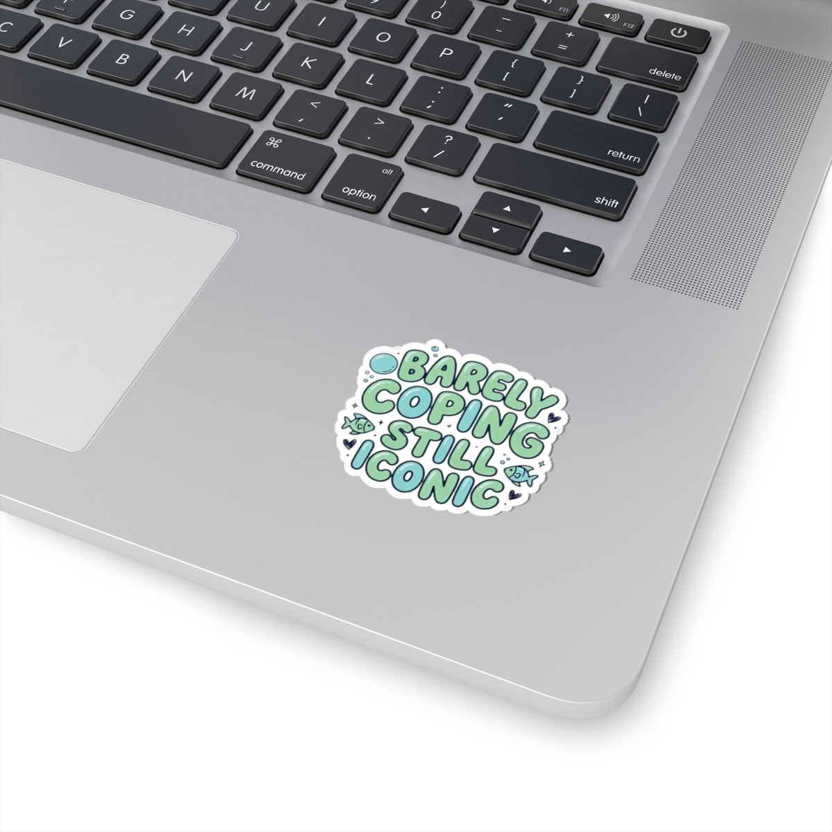 Barely Coping Still Iconic Kiss-Cut Sticker