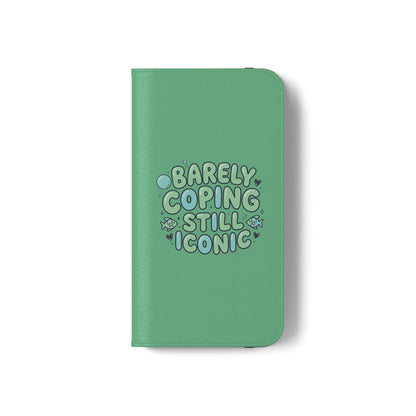 Barely Coping Still Iconic Flip Phone Wallet Case