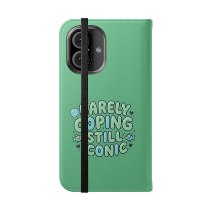 Barely Coping Still Iconic Flip Phone Wallet Case