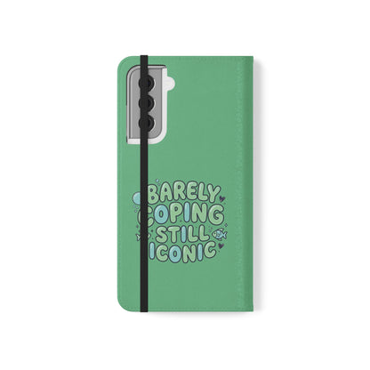 Barely Coping Still Iconic Flip Phone Wallet Case