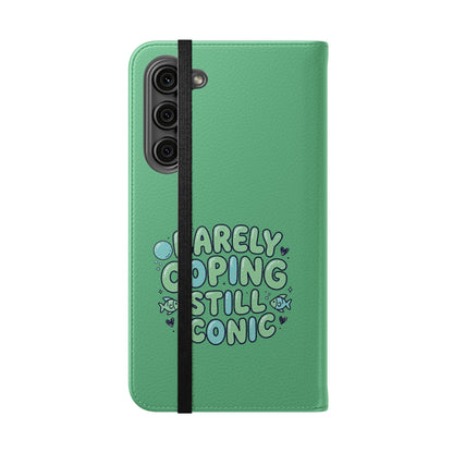 Barely Coping Still Iconic Flip Phone Wallet Case