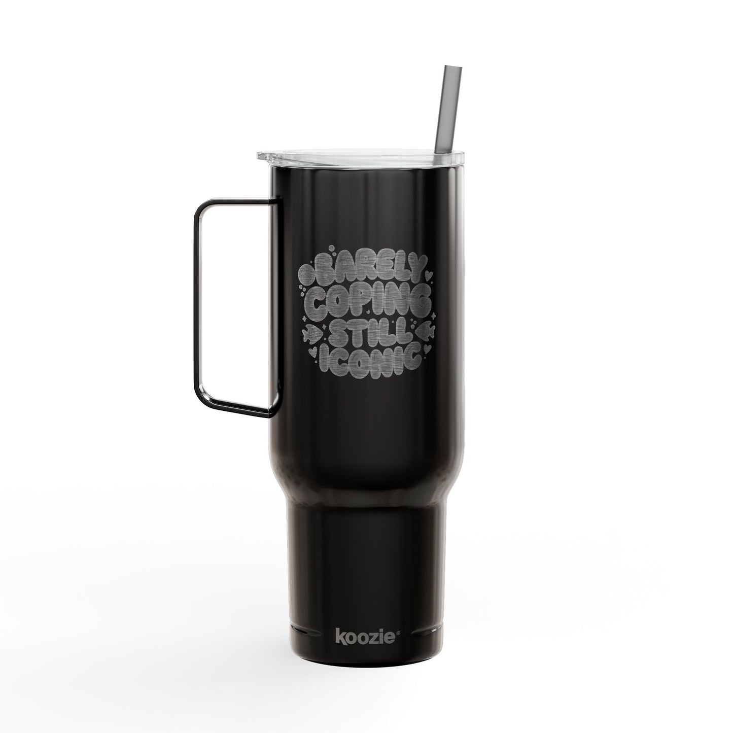 Barely Coping Still Iconic 40oz Engraved Insulated Tumbler