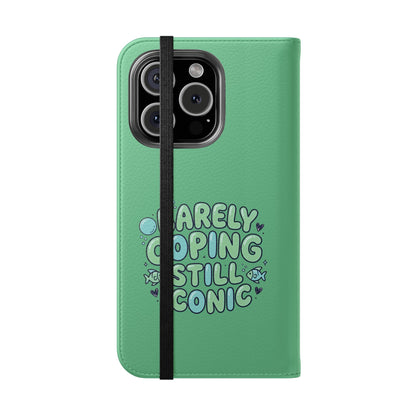 Barely Coping Still Iconic Flip Phone Wallet Case