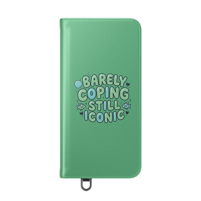 Barely Coping Still Iconic Flip Phone Wallet Case