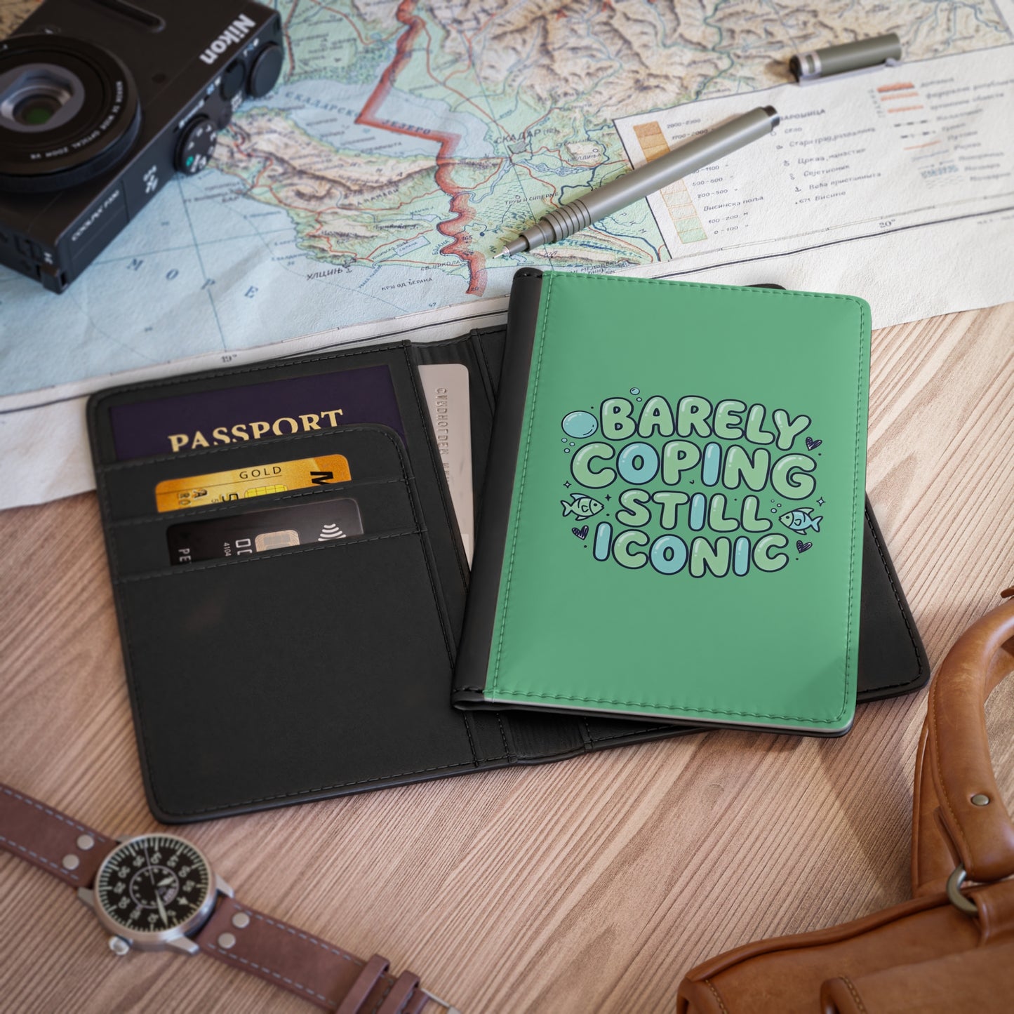 Barely Coping Still Iconic Passport Holder