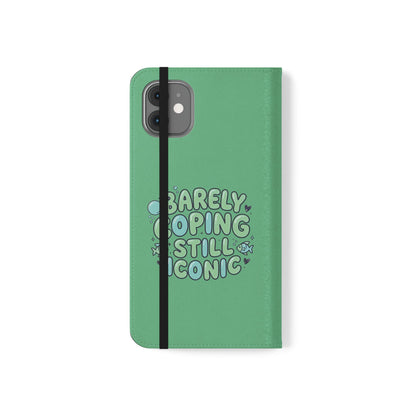 Barely Coping Still Iconic Flip Phone Wallet Case