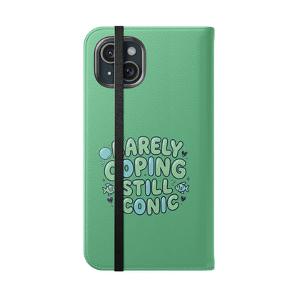 Barely Coping Still Iconic Flip Phone Wallet Case
