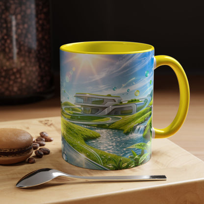 Ceramic Accent Frutiger Aero Mug — (11oz)