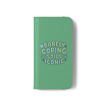 Barely Coping Still Iconic Flip Phone Wallet Case
