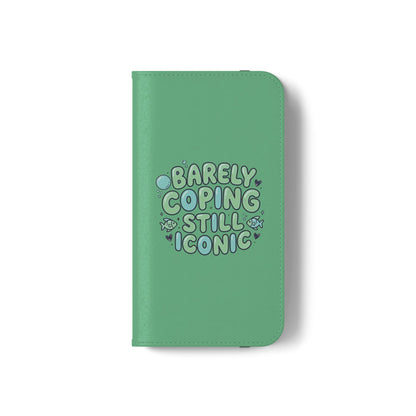 Barely Coping Still Iconic Flip Phone Wallet Case
