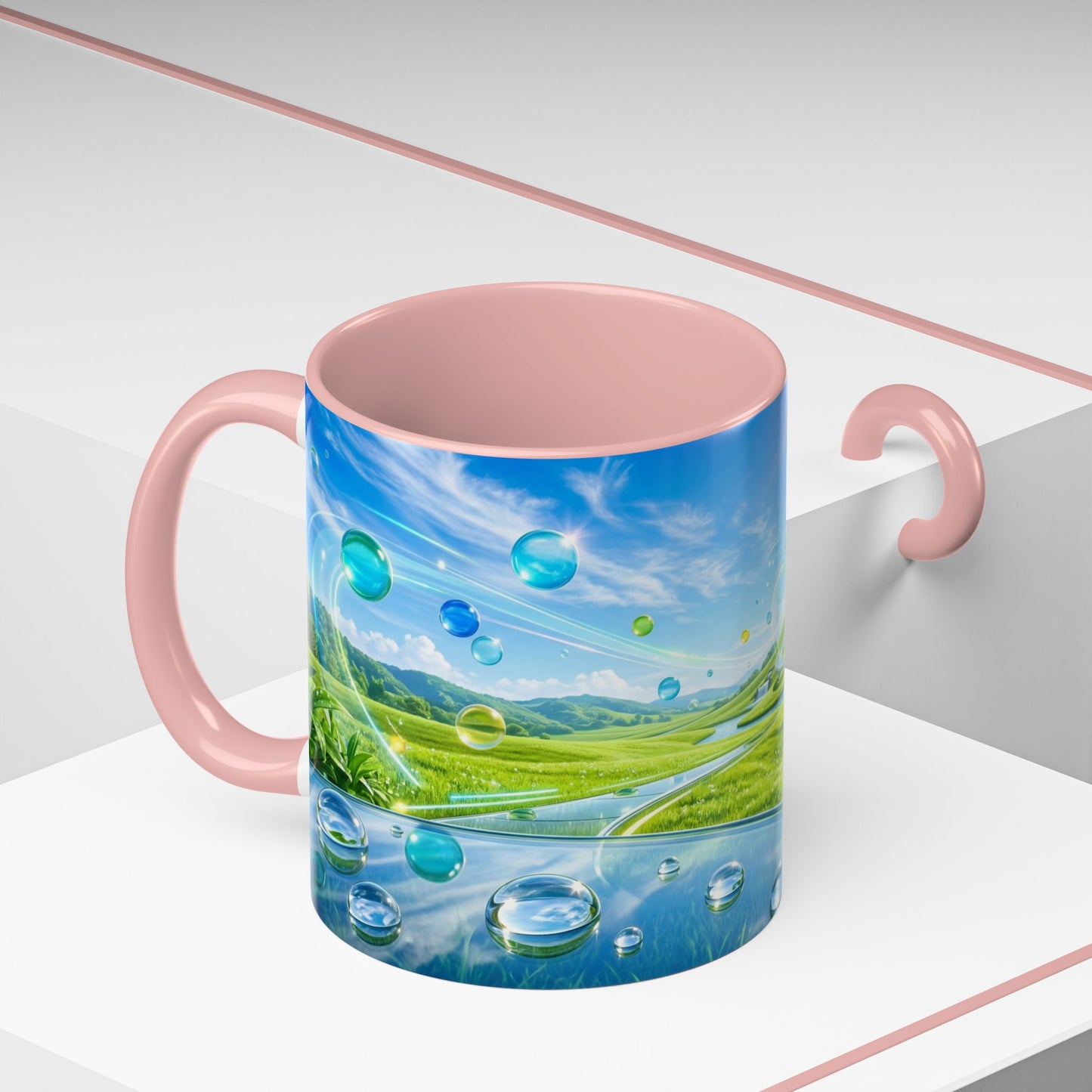 Ceramic Accent Frutiger Aero Mug — (11oz)