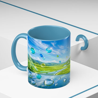Ceramic Accent Frutiger Aero Mug — (11oz)