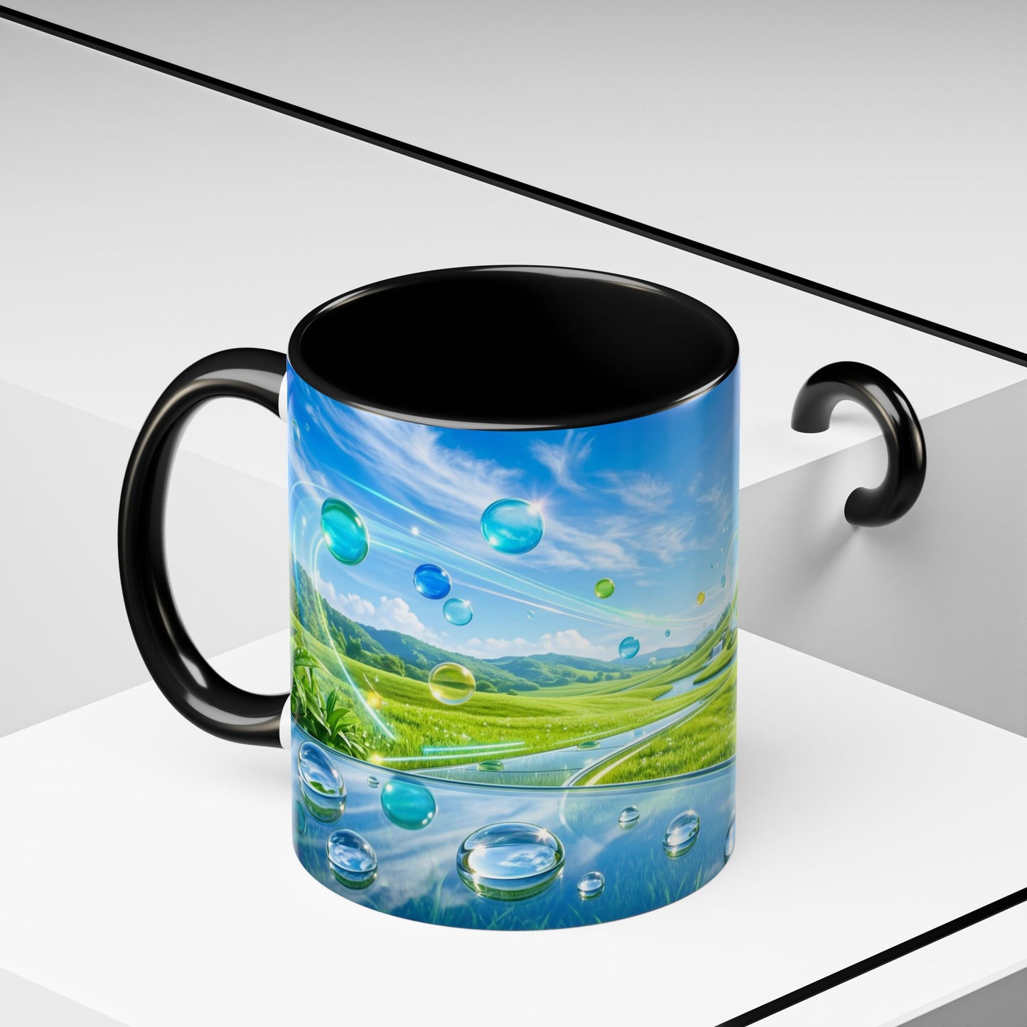 Ceramic Accent Frutiger Aero Mug — (11oz)