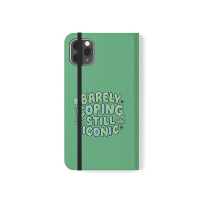 Barely Coping Still Iconic Flip Phone Wallet Case