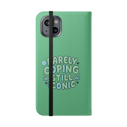 Barely Coping Still Iconic Flip Phone Wallet Case
