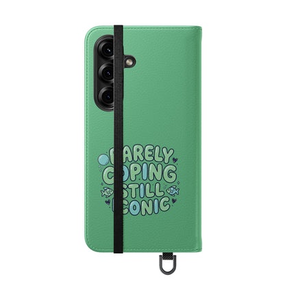 Barely Coping Still Iconic Flip Phone Wallet Case