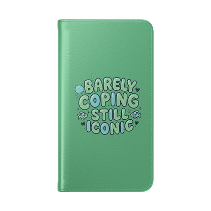 Barely Coping Still Iconic Flip Phone Wallet Case