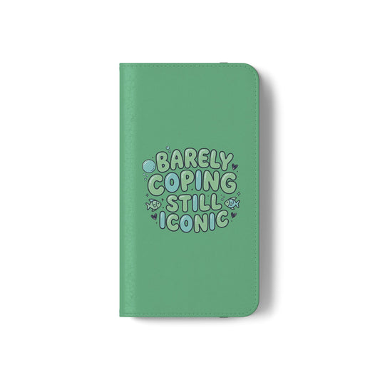 Barely Coping Still Iconic Flip Phone Wallet Case