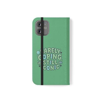 Barely Coping Still Iconic Flip Phone Wallet Case