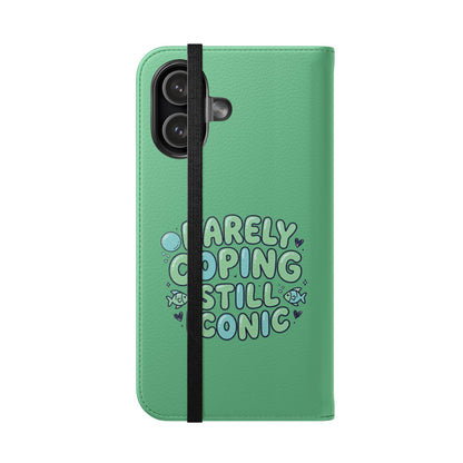 Barely Coping Still Iconic Flip Phone Wallet Case
