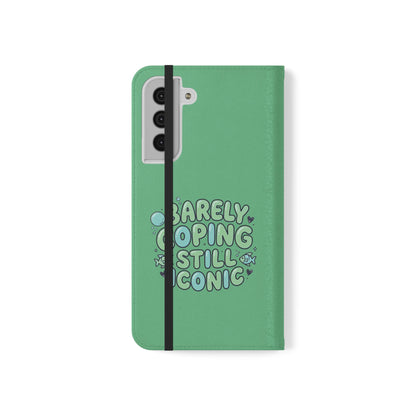 Barely Coping Still Iconic Flip Phone Wallet Case