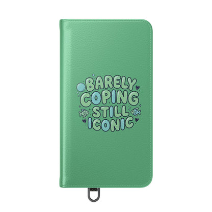Barely Coping Still Iconic Flip Phone Wallet Case