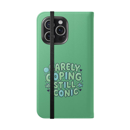 Barely Coping Still Iconic Flip Phone Wallet Case