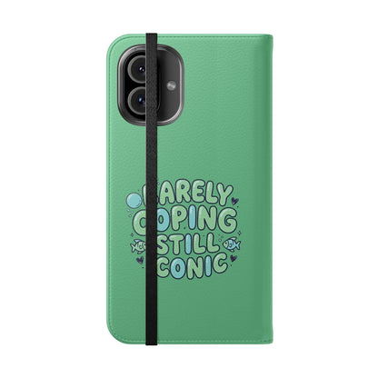 Barely Coping Still Iconic Flip Phone Wallet Case