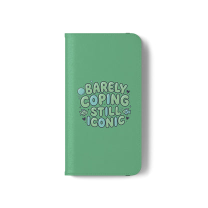 Barely Coping Still Iconic Flip Phone Wallet Case