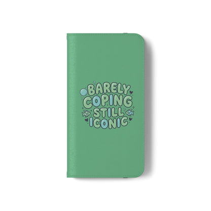 Barely Coping Still Iconic Flip Phone Wallet Case