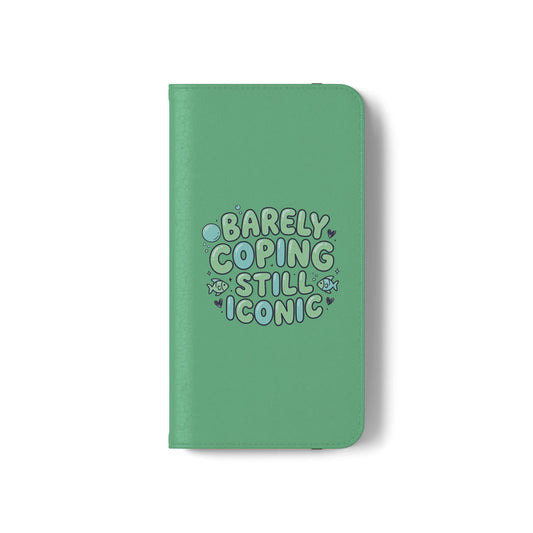 Barely Coping Still Iconic Flip Phone Wallet Case