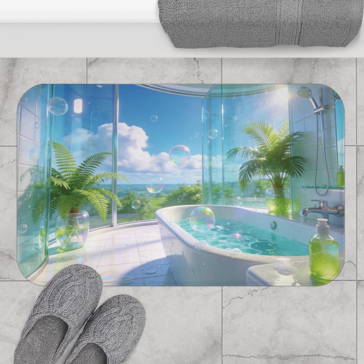 Frutiger Aero Bath Mat