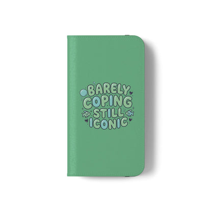 Barely Coping Still Iconic Flip Phone Wallet Case