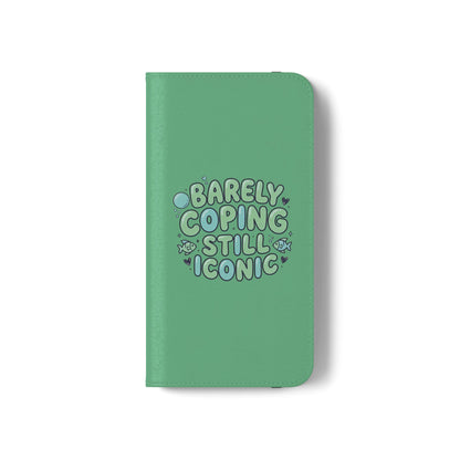 Barely Coping Still Iconic Flip Phone Wallet Case