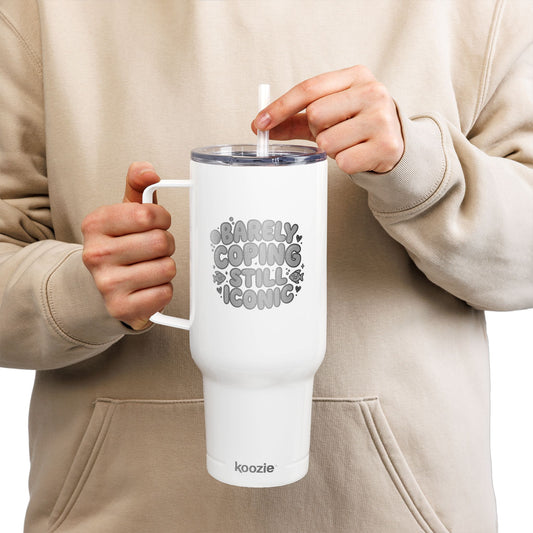 Barely Coping Still Iconic 40oz Engraved Insulated Tumbler
