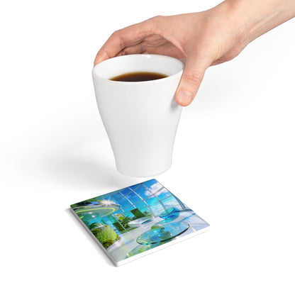 Frutiger Aero Ceramic Coaster