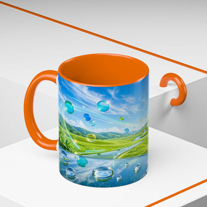 Ceramic Accent Frutiger Aero Mug — (11oz)