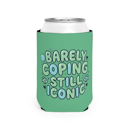 Barely Coping Still Iconic Can Cooler Sleeve