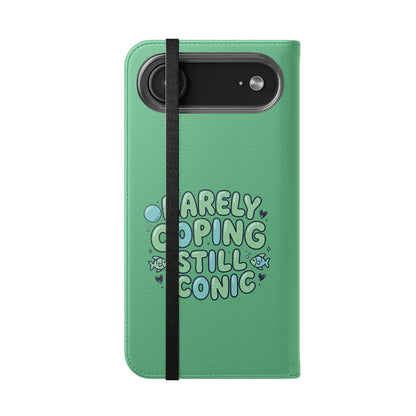 Barely Coping Still Iconic Flip Phone Wallet Case