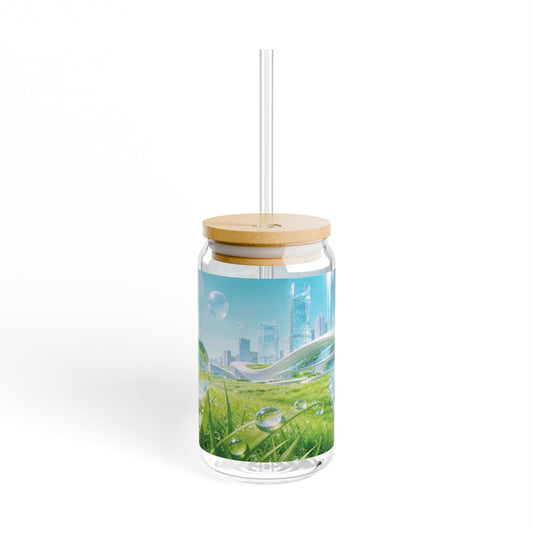 Frutiger Aero 16oz Reusable Drink Cup with Straw
